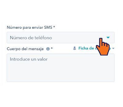 Mensajes de texto en HubSpot